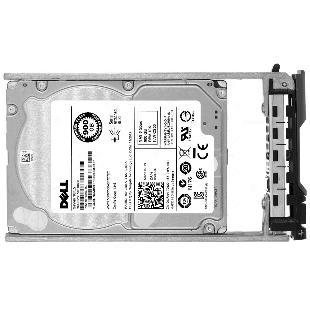 8JRN4 DELL HARD DRIVE 900GB 10K 6G SAS 2.5 SFF HOT-SWAP G11 G12 G13 08JRN4, ST9900805SS